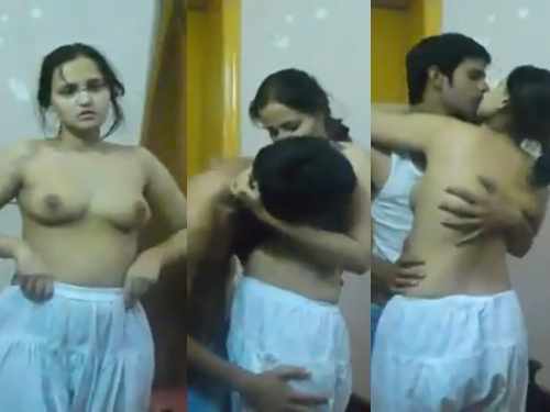 Tamil Couple Kissing and Boobs Sucking Full Nude Sex