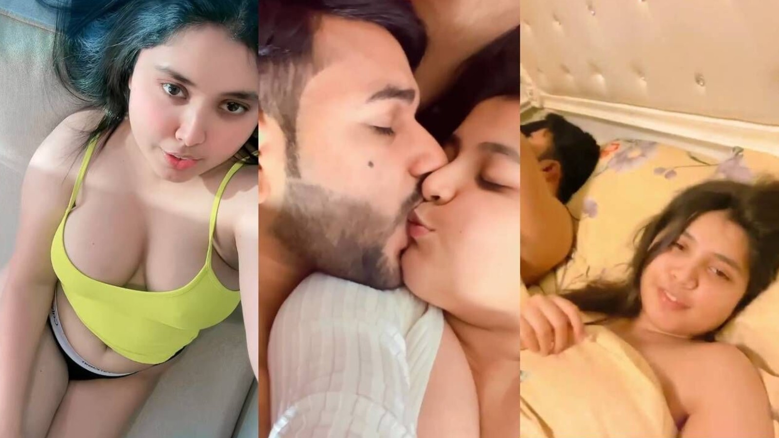 Muqadas Usman Pakistani TikTok star kissing and semi nude video